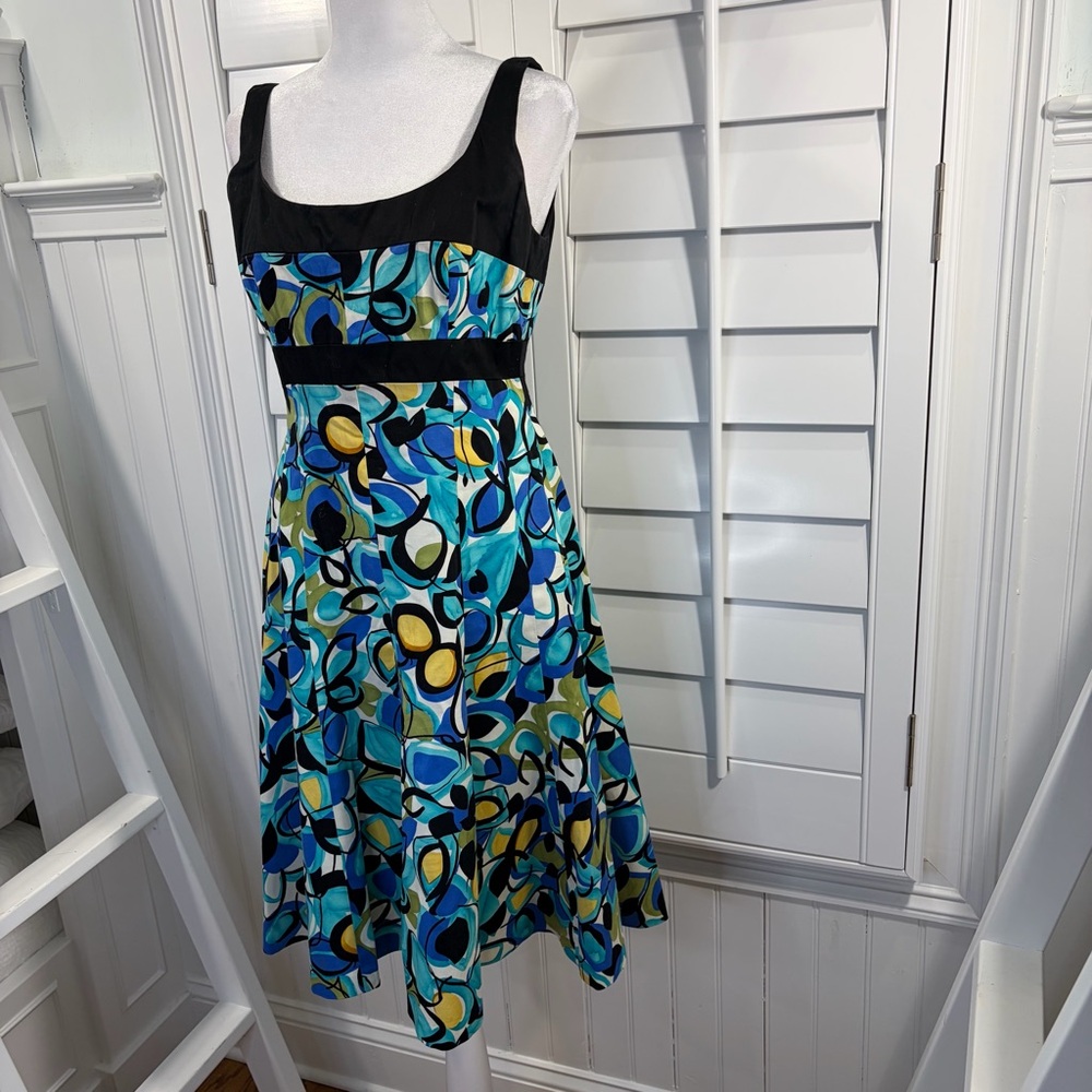 Nine West Abstract Floral Dress (6) - Picture 3 of 8